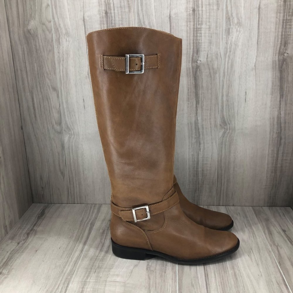 Matisse Brown Leather Knee-High Riding Boots